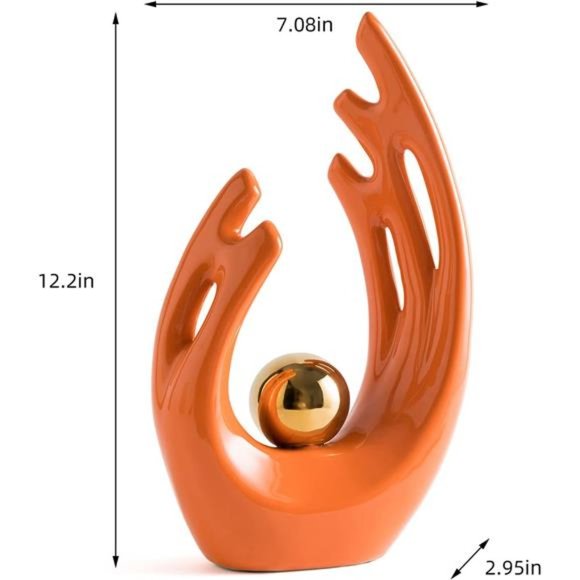 Modern Living Room Decor Art Ceramic Statues for Home Decor Accents Dining Table - Picture 3 of 5